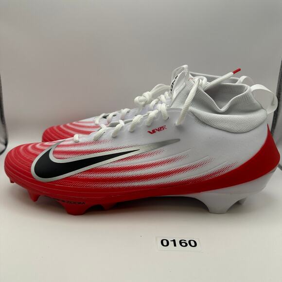 NIKE Men\'s 14.5 Zoom Air Vapor PRO 1 White/Red Football Cleats main image 5